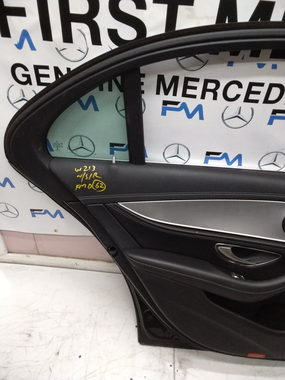 MERCEDES BENZ  E-CLASS W213 PASSENGER SIDE REAR DOOR N/S/R COMPLETE BLACK FMD62