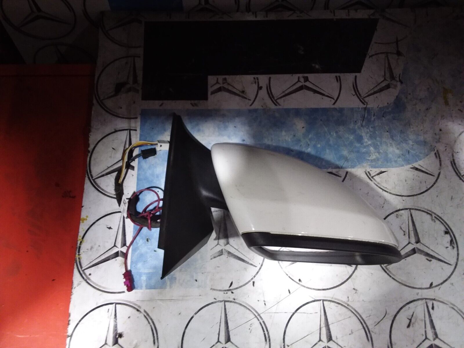 MERCEDES BENZ C Class 2017 W205 Driver Side Wing Mirror A2058104402 WHITE