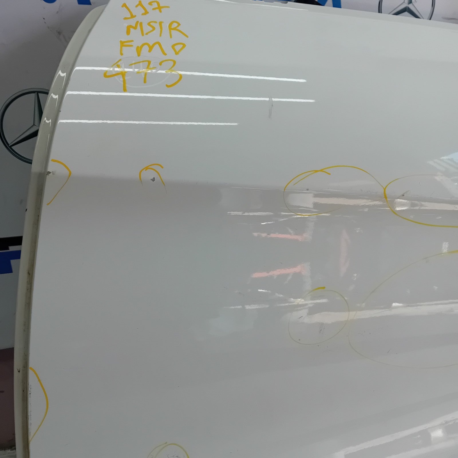 MERCEDES BENZ  CLA W117 PASSENGER REAR DOOR NSR WHITE 2014 FMD473