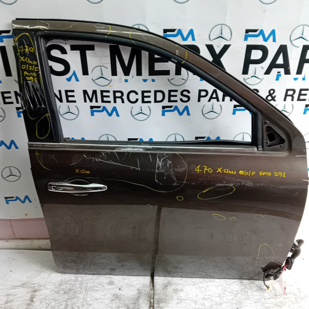 MERCEDES X-CLASS W470 DRIVER SIDE FRONT DOOR OSF BROWN 2017-20 COMPLETE FMD291