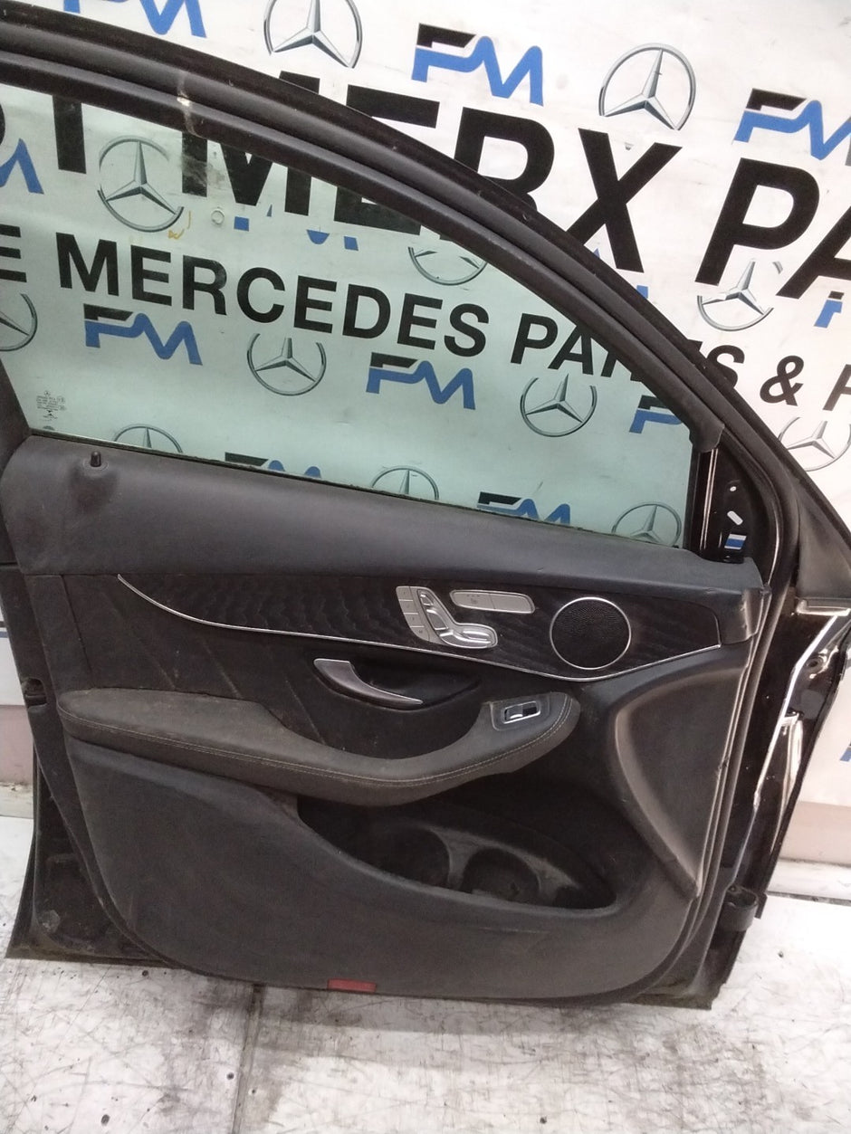 MERCEDES BENZ GLC X253 PASSENGER FRONT DOOR NSF BLACK 2016 ON COMPLETE FMD316