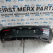 MERCEDES BENZ C-CLASS W205 COUPE REAR BUMPER 2015 BLACK COMPLETE FMX61