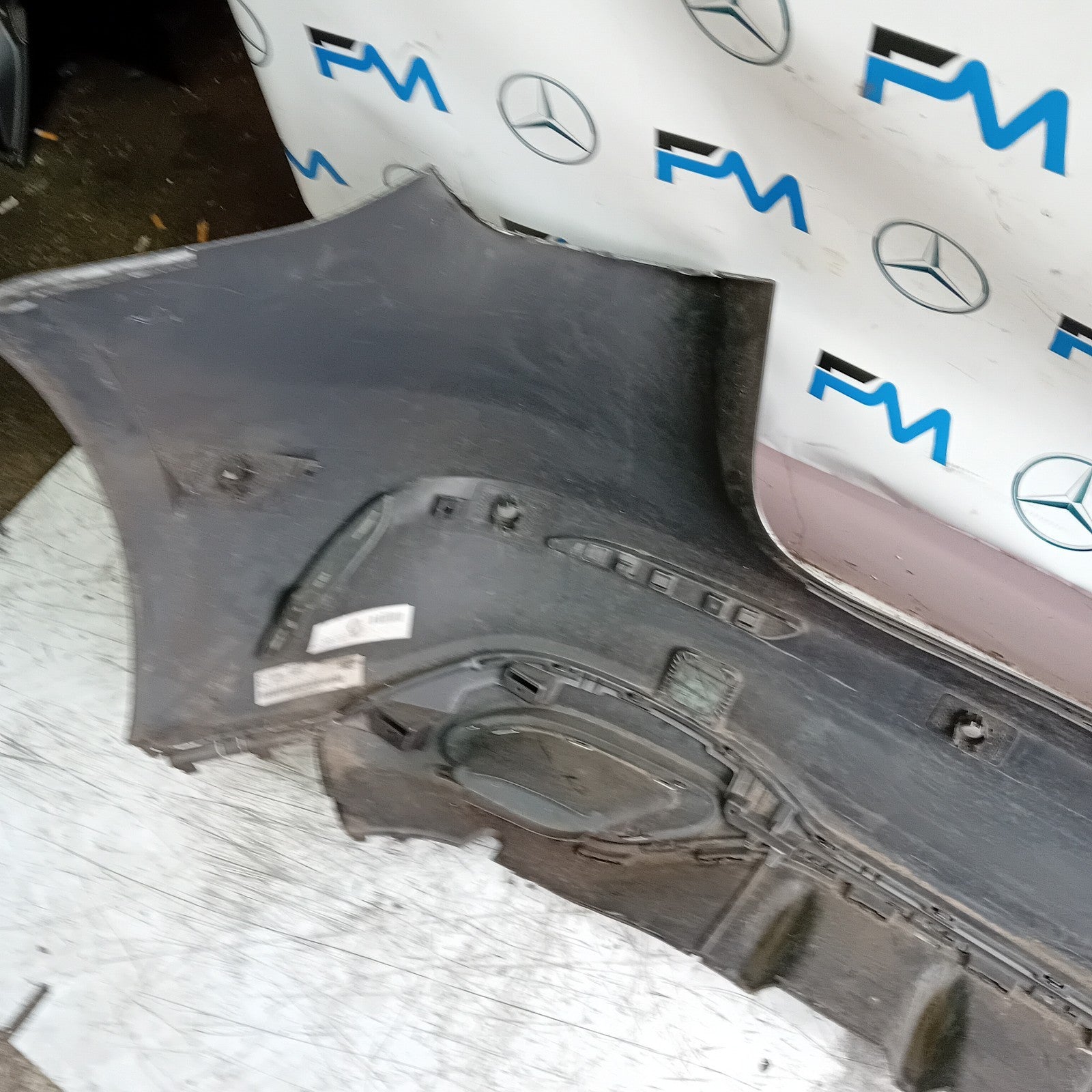 MERCEDES BENZ  A-CLASS W177 REAR BUMPER A1778804801 2018 GREY FMX8