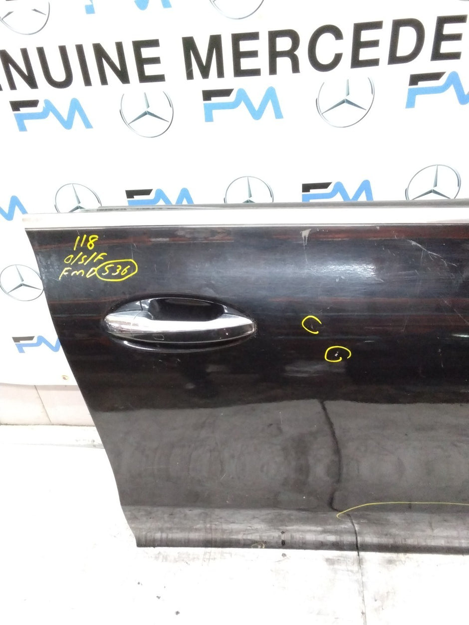 MERCEDES CLA W118  DRIVER FRONT DOOR OSF BLACK 2019-23 COMPLETE FMD536