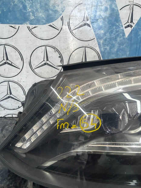 MERCEDES S CLASS W222 PASSENGER SIDE HEADLIGHT A2229061502  14-22 FMH54