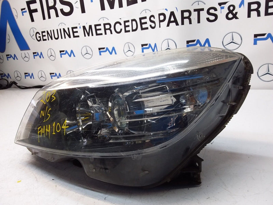 2008 ONWARDS MERCEDES C CLASS W204 HEADLIGHT PRE FACELIFT PASSENGER NS FMH104