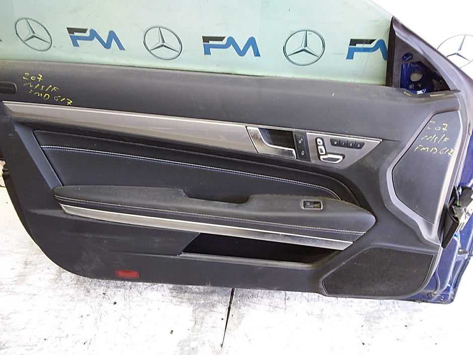 MERCEDES E-CLS C207 COUPE PASSENGER FRONT DOOR NSF 2009-16 COMPLETE FMD617