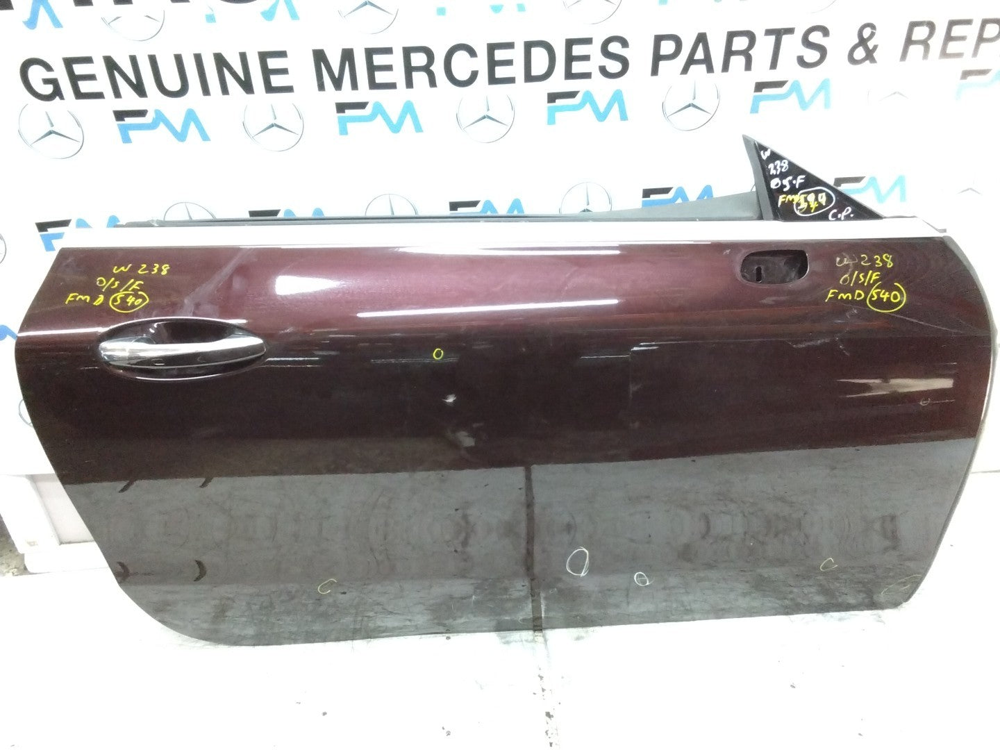 MERCEDES BENZ  E-CLASS W238  DRIVER FRONT DOOR OSF  2017-23 COMPLETE FMD540