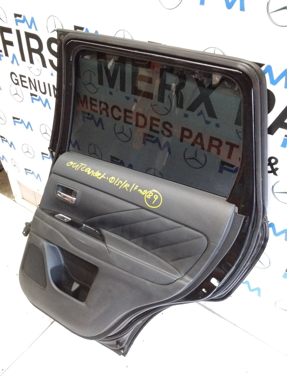 MITSUBISHI OUTLANDER DRIVER SIDE REAR DOOR O/S/R COMPLETE BLACK FMD89