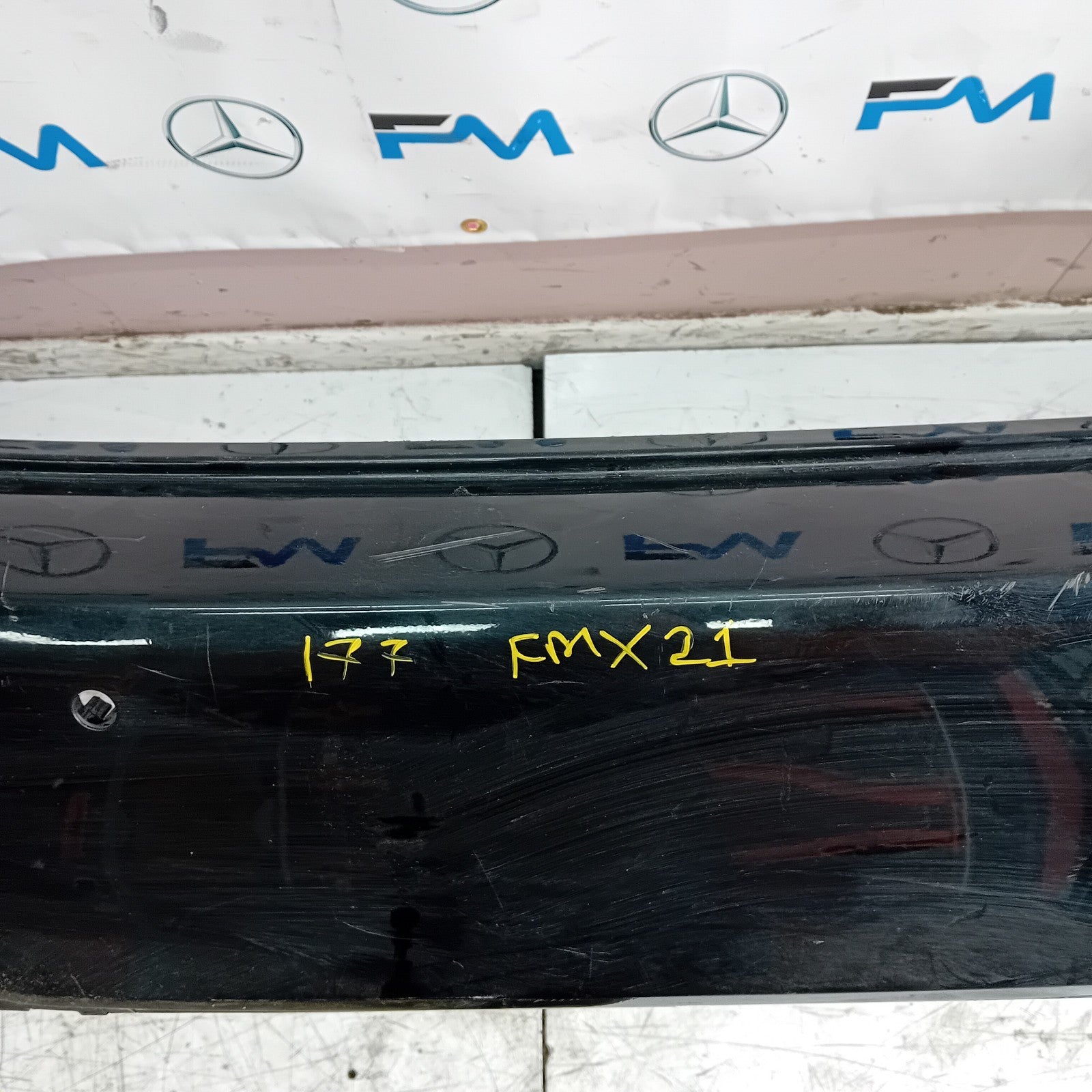 MERCEDES BENZ  A-CLASS W177 REAR BUMPER 2018 BLACK FMX21