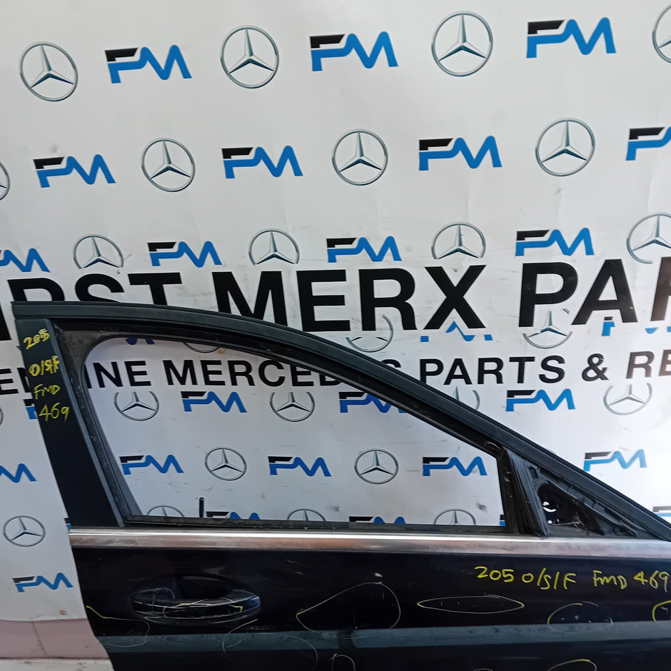 MERCEDES BENZ C-CLASS W205 SLN DRIVER FRONT DOOR OSF BLACK 2014 ON FMD469