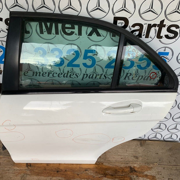 2008-2014 MERCEDES C-CLASS W204 NEARSIDE LEFT PASSENGER REAR DOOR SALOON