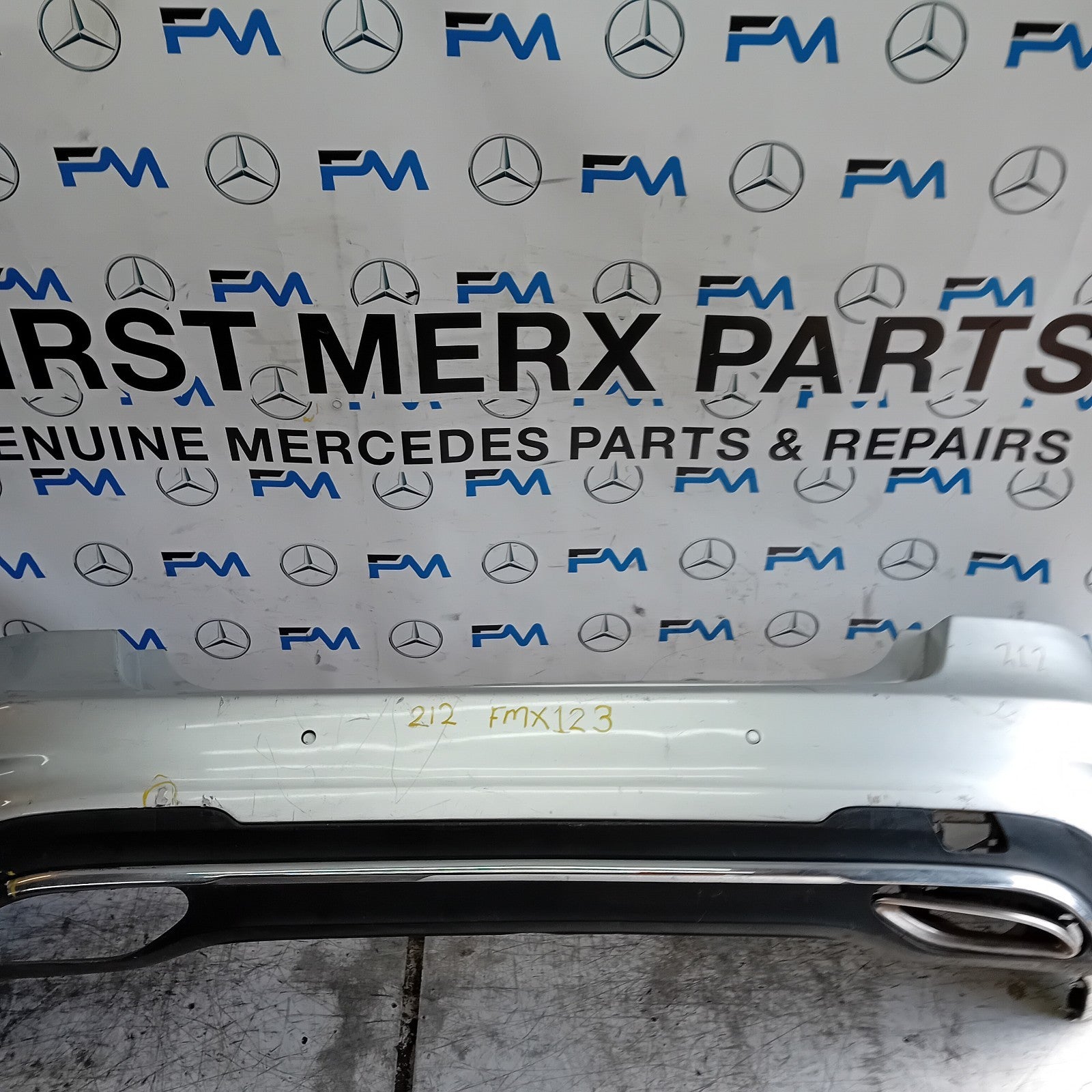 MERCEDES BENZ E-CLASS W212 REAR BUMPER SILVER 2014 A2128853238 FMX123