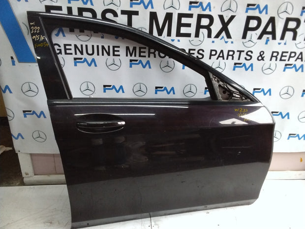 MERCEDES S-CLASS W222 DRIVER SIDE FRONT DOOR O/S/F COMPLETE BROWN FMD54