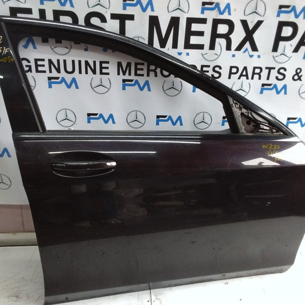 MERCEDES S-CLASS W222 DRIVER SIDE FRONT DOOR O/S/F COMPLETE BROWN FMD54