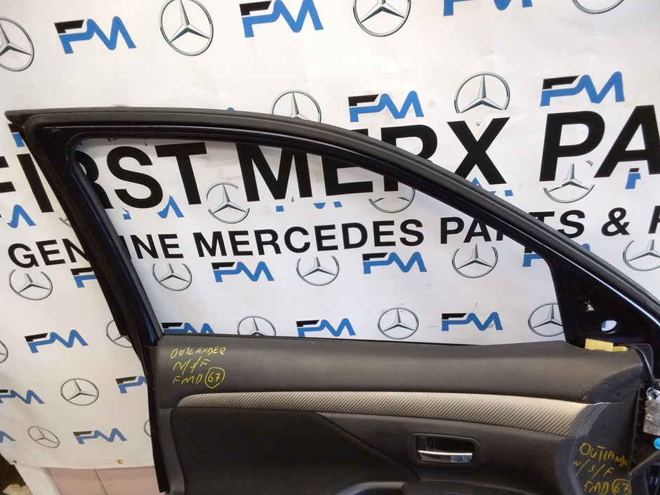MITSUBISH OUTLANDER PASSENGER SIDE FRONT DOOR N/S/F COMPLETE BLUE FMD67