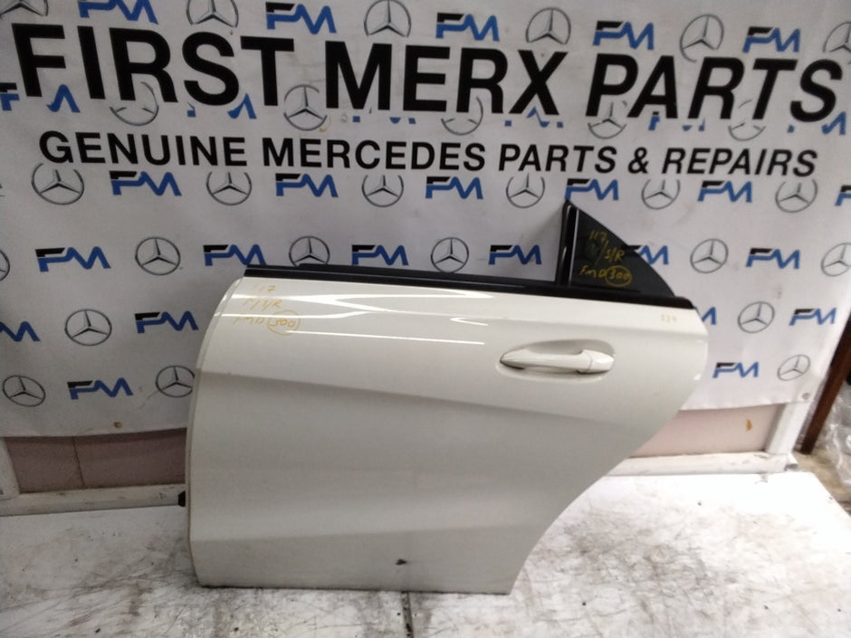 MERCEDES CLA W117 PASSENGER REAR DOOR NSR WHITE 2013-19 COMPLETE FMD300