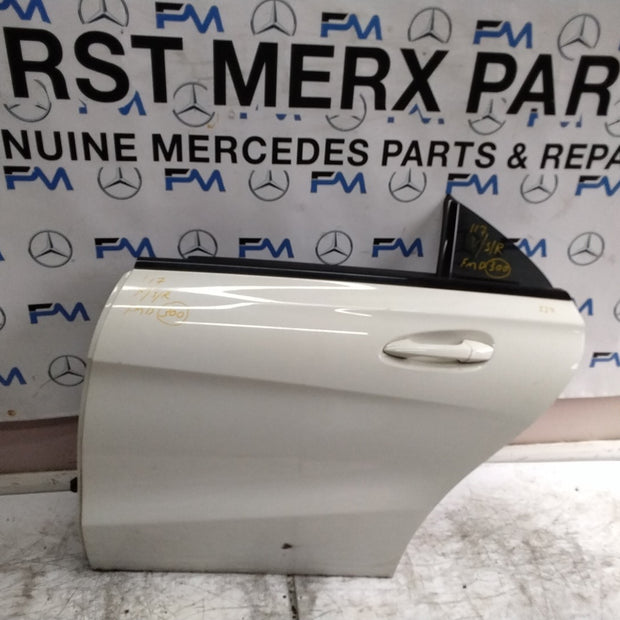 MERCEDES CLA W117 PASSENGER REAR DOOR NSR WHITE 2013-19 COMPLETE FMD300