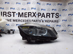 2013 MERCEDES A-CLASS W176 HEADLIGHT DRIVER SIDE OS A1768200461 FMH117 (Damaged)