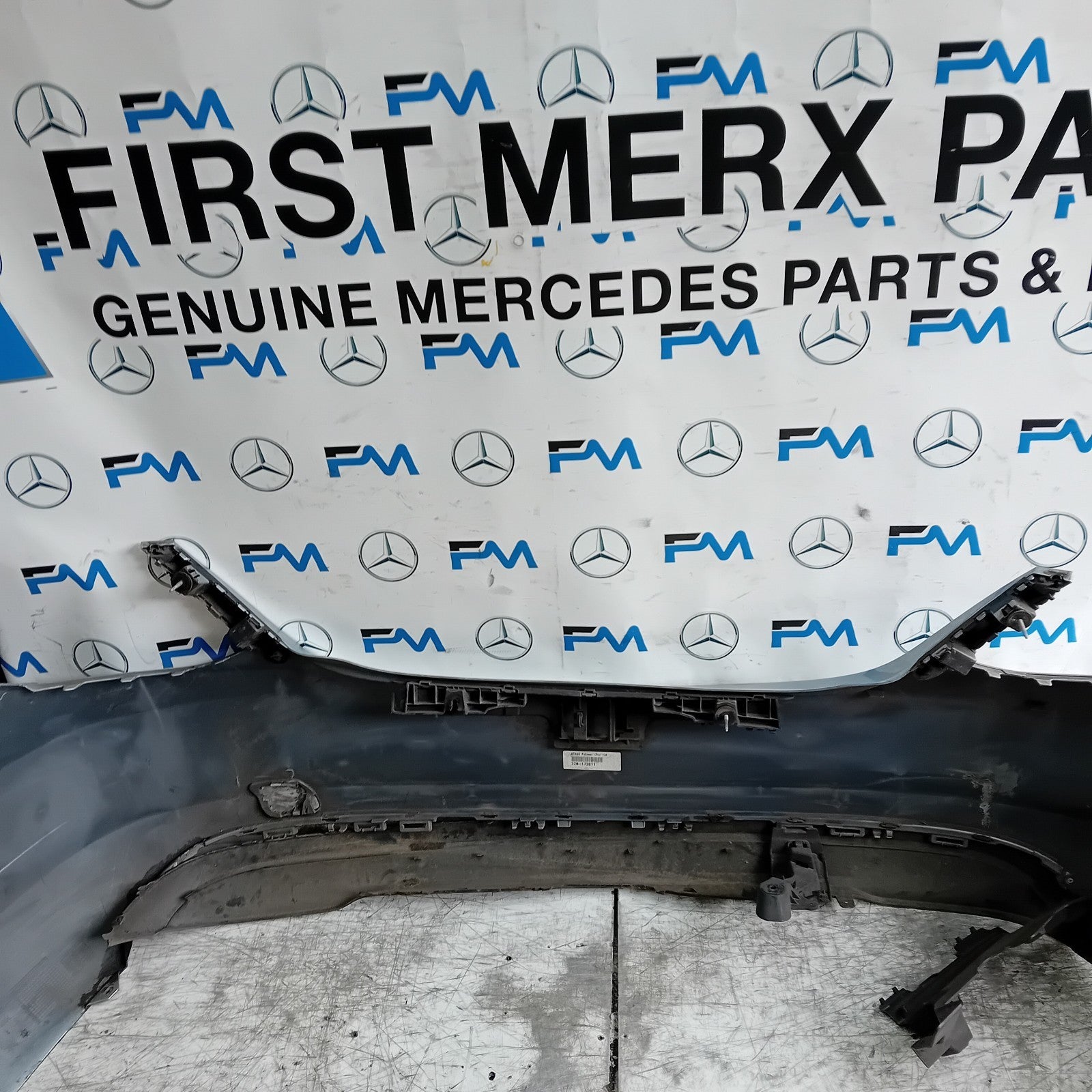 MERCEDES BENZ C-CLASS W205 SALOON REAR BUMPER 2015 SILVER A2058850138 FMX59
