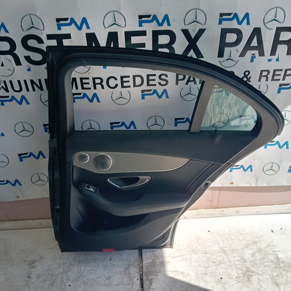 MERCEDES C-CLASS W205 COP PASSENGER REAR DOOR N/S/R GREY 2014 ON COMPLETE FMD168