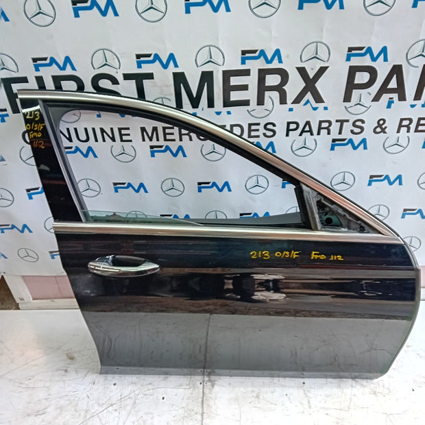 MERCEDES BENZ  E-CLASS W213 DRIVER SIDE FRONT DOOR O/S/F COMPLETE BLACK FMD112