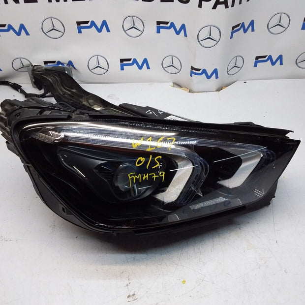 MERCEDES-BENZ W167 GLE DRIVER O/S HEADLIGHT A1679060900 FMH79 LED HIGH PERF