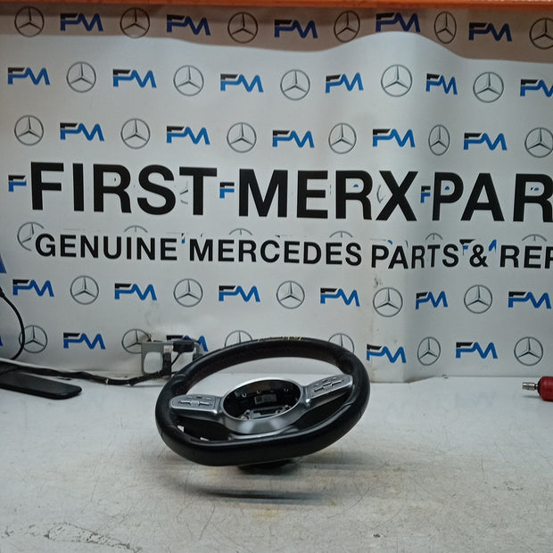 MERCEDES W205 C-CLASS MULTIFUNCTION STEERING WHEEL FL 2014 A0050004599 FM001401