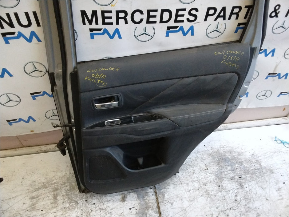 MITSUBISHI OUTLANDER DRIVER REAR DOOR OSR GREY COMPLETE FMD553