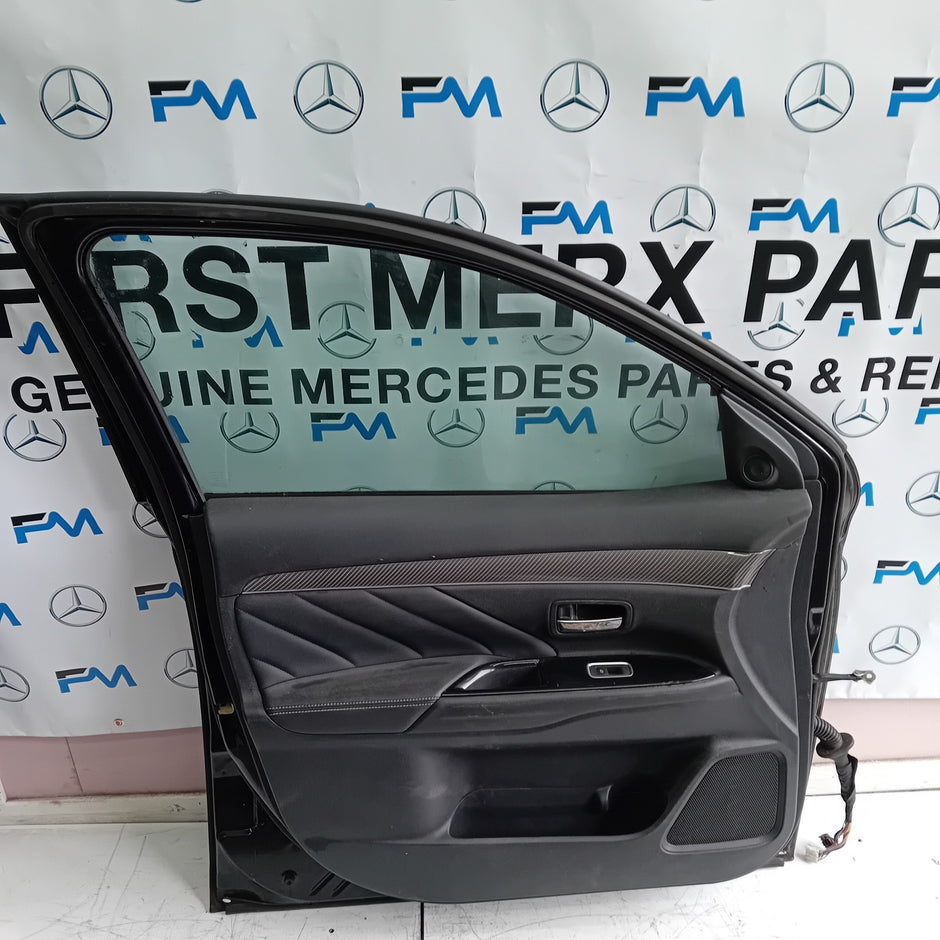MITSUBISHI OUTLANDER PASSENGER SIDE FRONT DOOR N/S/F COMPLETE BLACK FMD46
