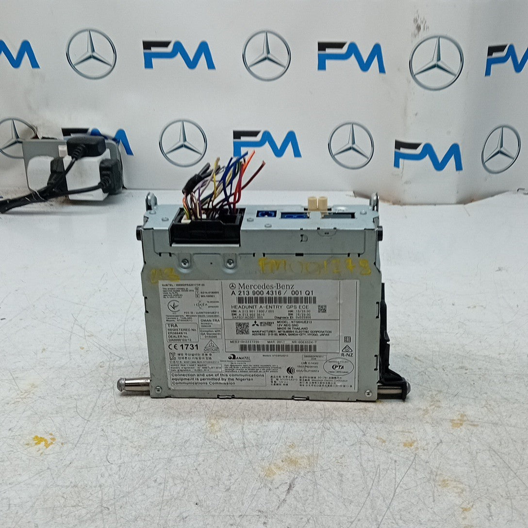MERCEDES BENZ E CLASS  W213 SAT NAV SYSTEM HEADUNIT A2139004316 FM001278
