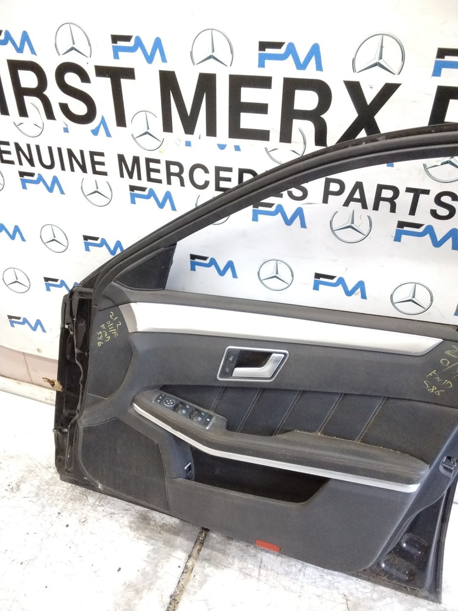 MERCEDES E-CLS W212  DRIVER FRONT DOOR OSF BLACK 2009-16 COMPLETE FMD586