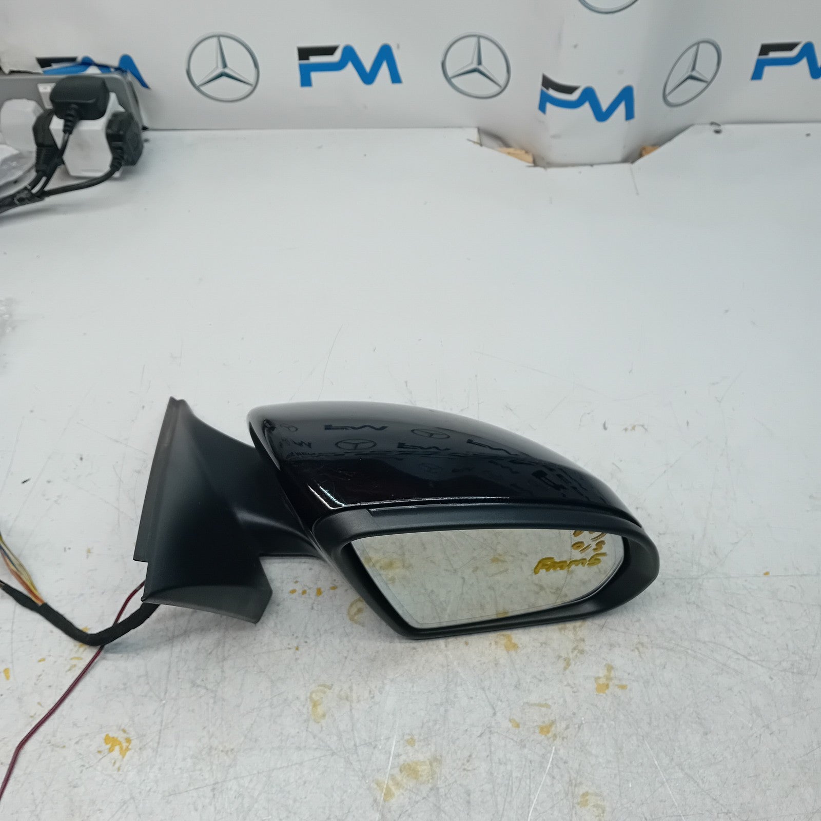 MERCEDES C-CLASS 2014 On W205 DRIVER SIDE WING MIRROR BLACK FMM5