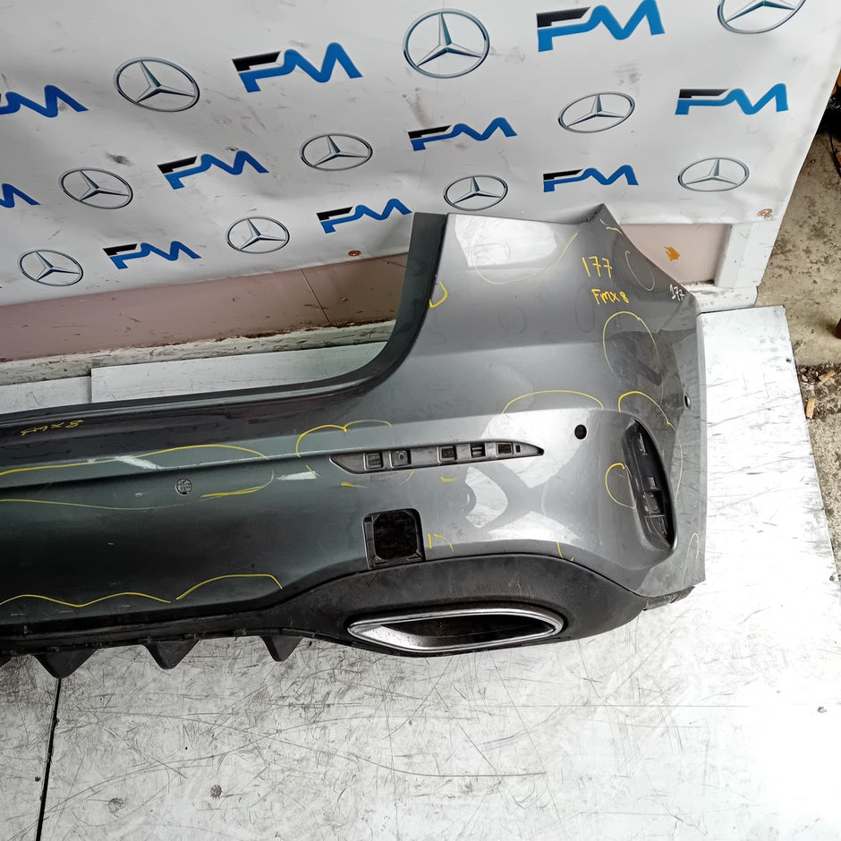 MERCEDES BENZ  A-CLASS W177 REAR BUMPER A1778804801 2018 GREY FMX8