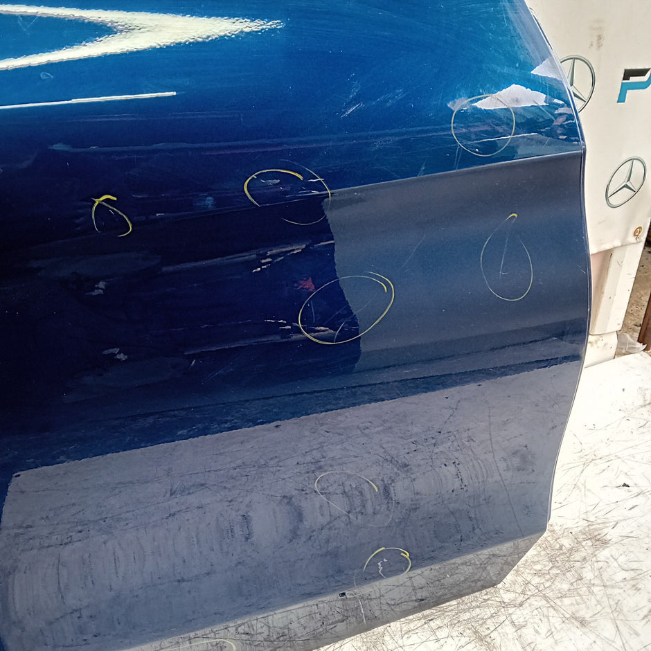 MERCEDES C-CLASS W205 DRIVER REAR DOOR NSR 2014 ON BLUE COMPLETE FMD384