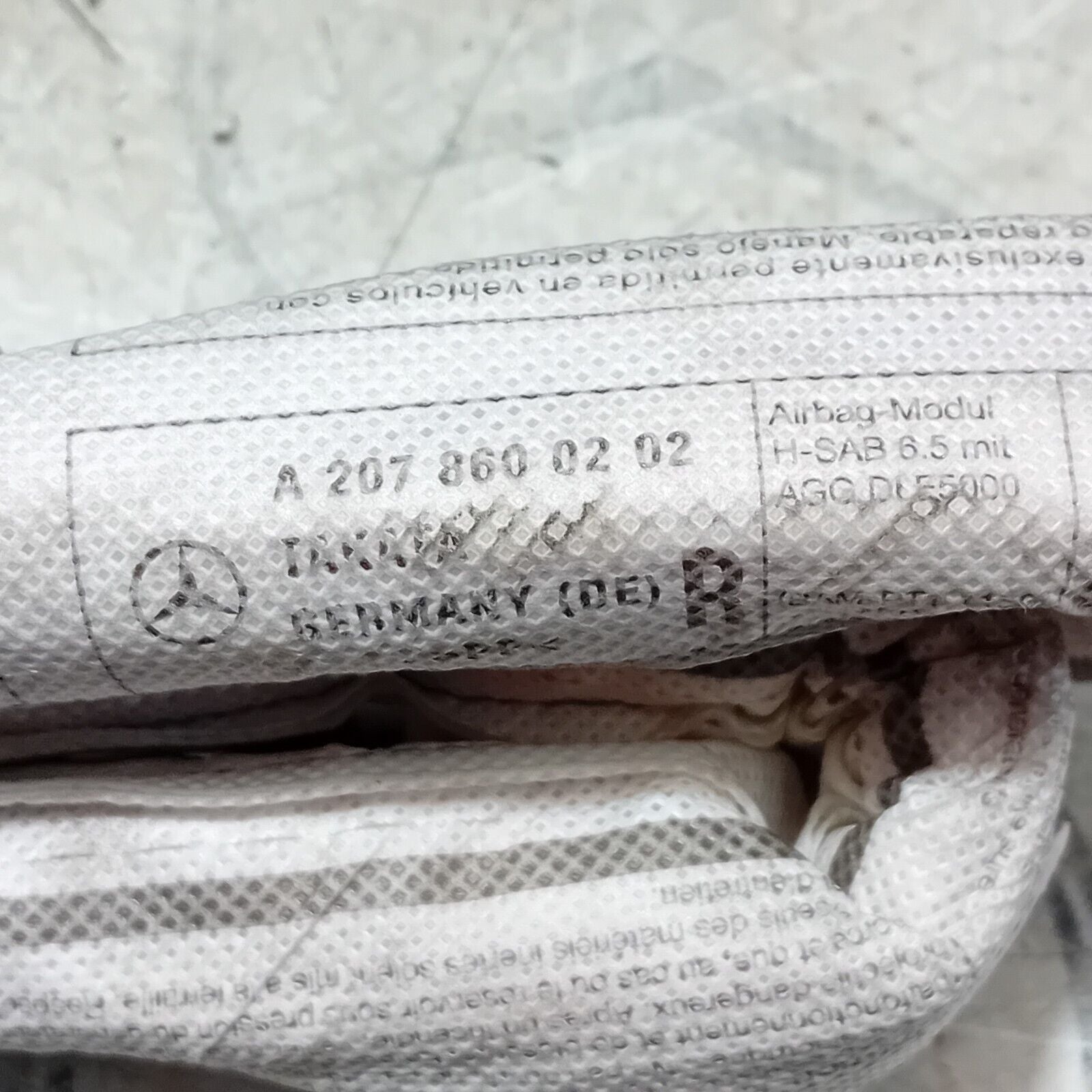 MERCEDES BENZ W207 COUPE LEFT SIDE CURTAIN ROOF BAG A2078600102 2013-2016 FM53