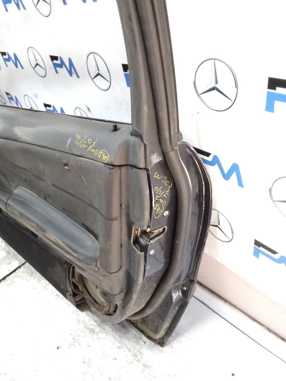 MERCEDES C-CLASS W203 SLN DRIVER FRONT DOOR OSF BLACK 2001-04 FMD541