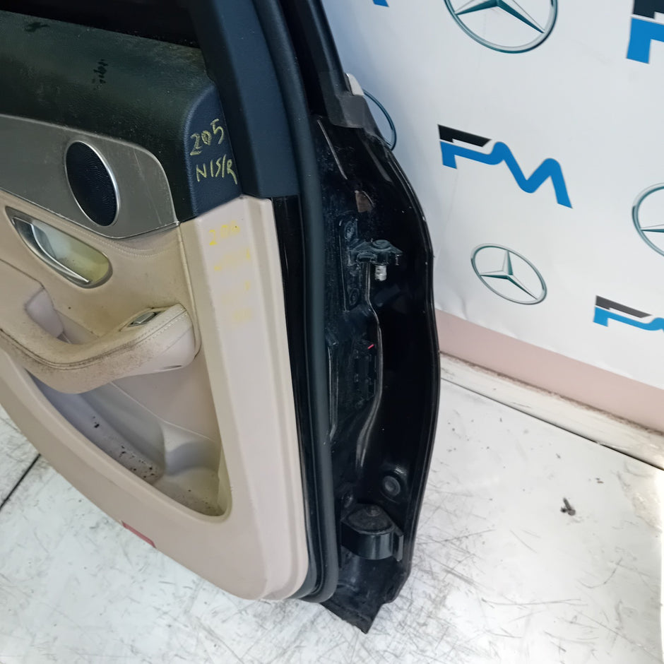 MERDEDES C- CLASS W205 PASSENGER SIDE REAR DOOR NSR BLAC 2014 ON COMPLETE FMD180