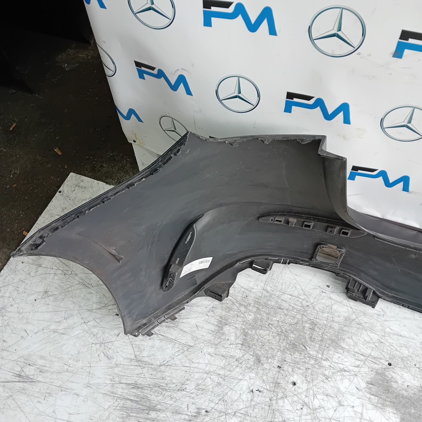 MERCEDES BENZ  A-CLASS W177 REAR BUMPER 2018 A1778851301 BLACK FMX22