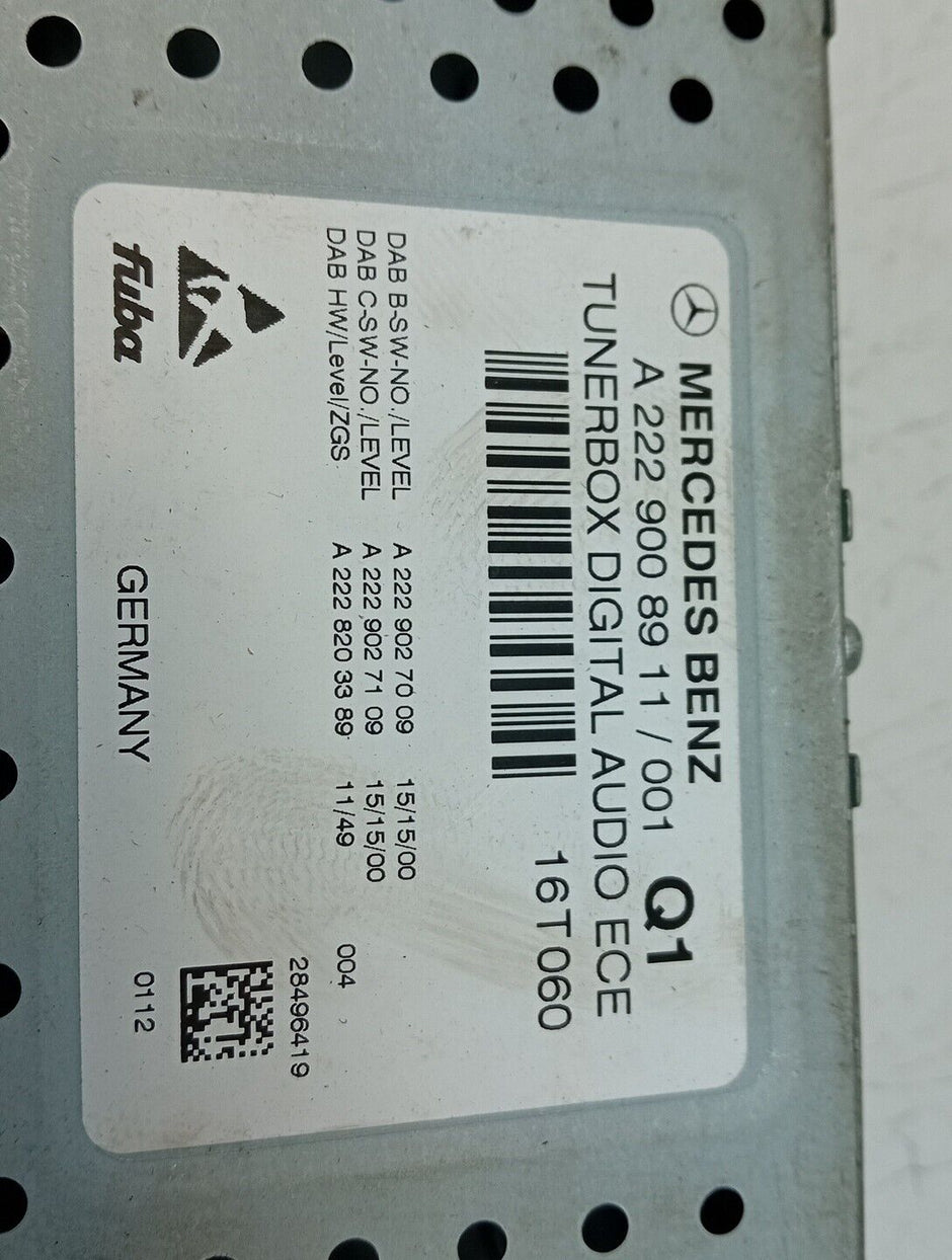 Mercedes Glc C E Class Radio Tuner Box W253 W205 W213 14-21 A2229008911 FM290