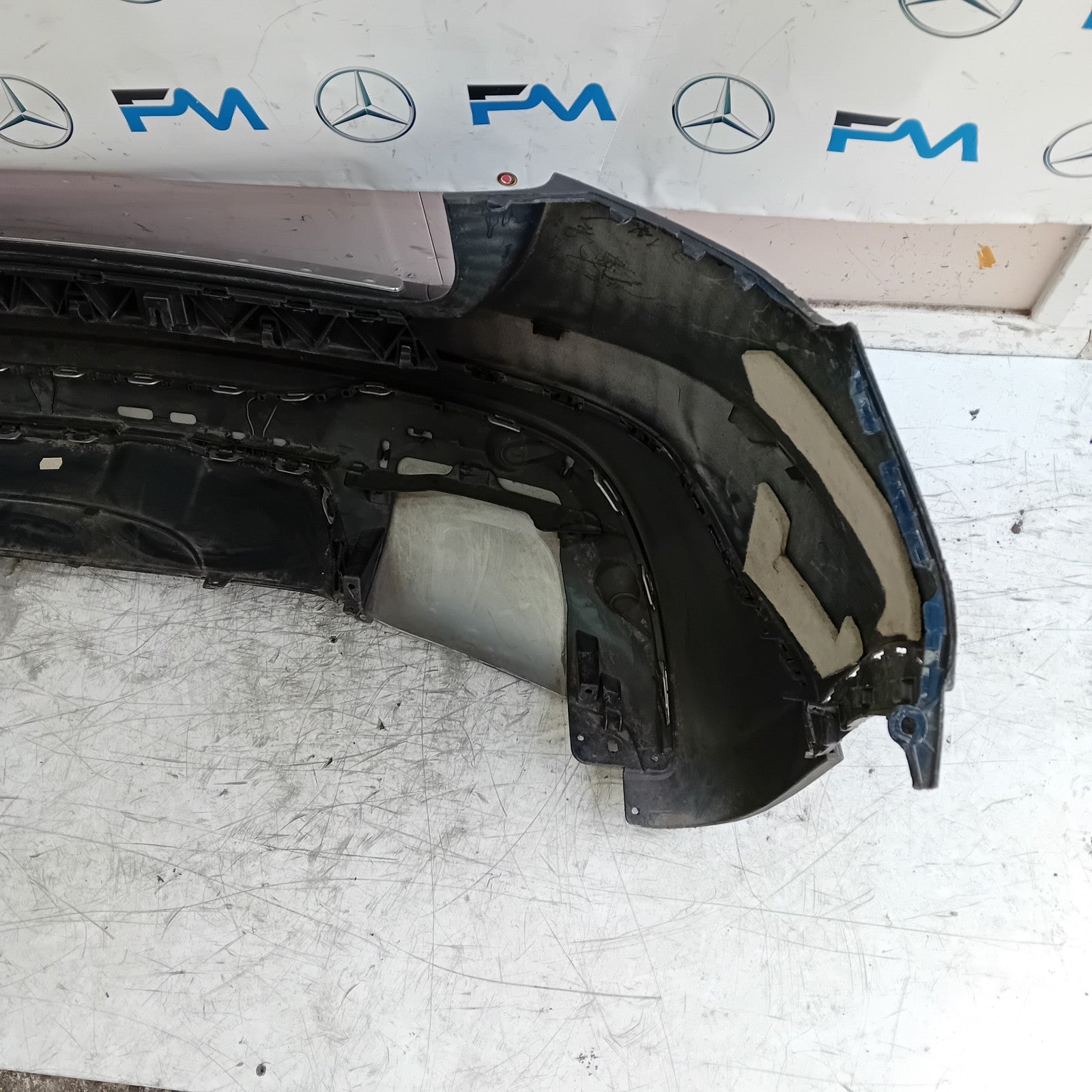 MERCEDES BENZ GLA W156 REAR BUMPER BLUE 2013-19 ON A1568802540 COMPLETE FMX122