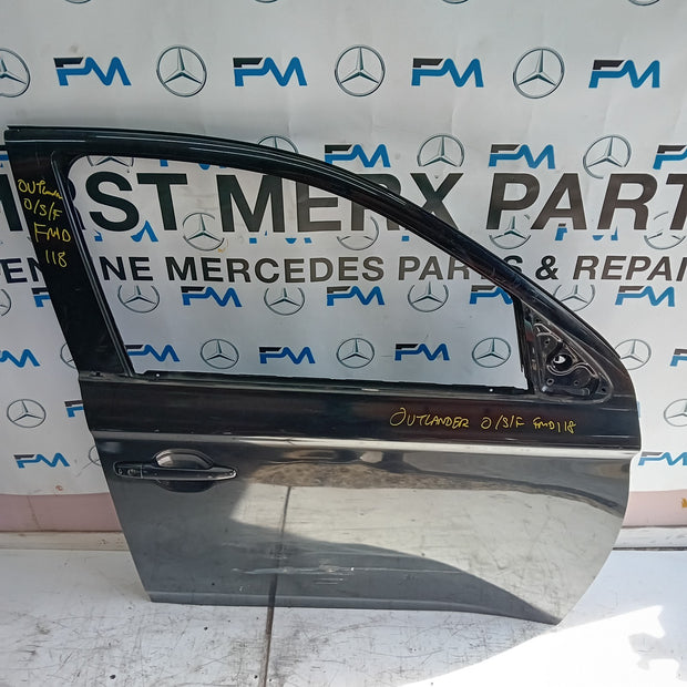 MITSUBISHI OUTLANDER DRIVER SIDE FRONT DOOR O/S/F BLACK FMD118