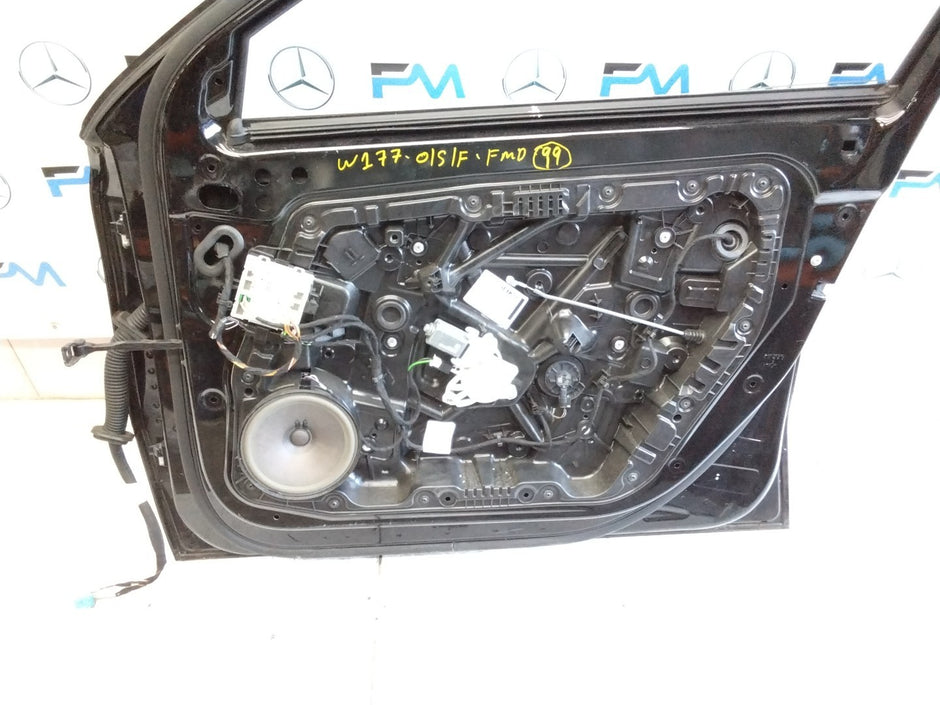 MERCEDES BENZ  A-CLASS W177 DRIVER SIDE FRONT DOOR O/S/F BLACK FMD99