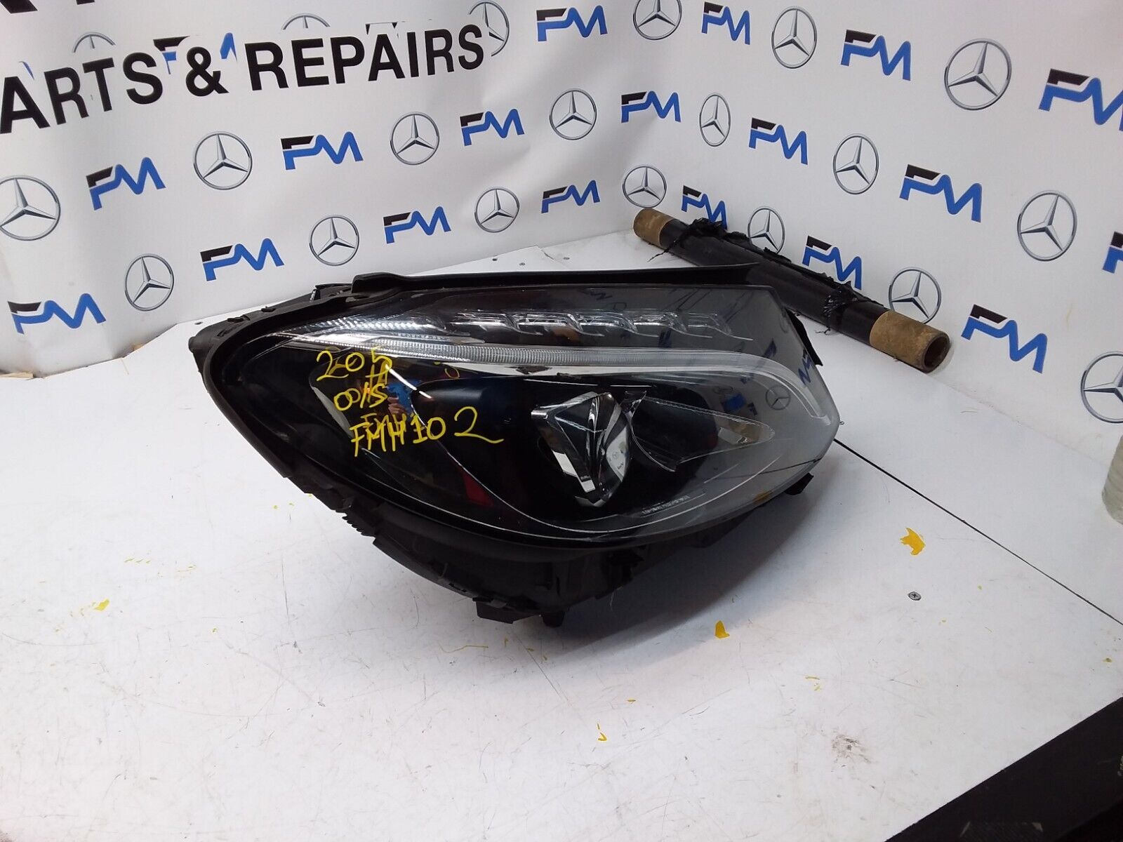 2017 MERCEDES C CLASS W205 HEADLIGHT FACELIFT DRIVER OS A2059069504 FMH102