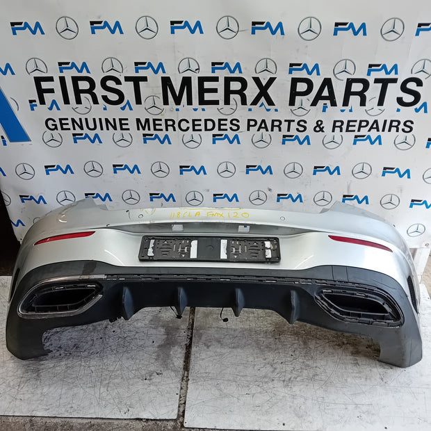 MERCEDES BENZ CLA C118 REAR BUMPER SILVER 2019 ON A1188859501 COMPLETE FMX120