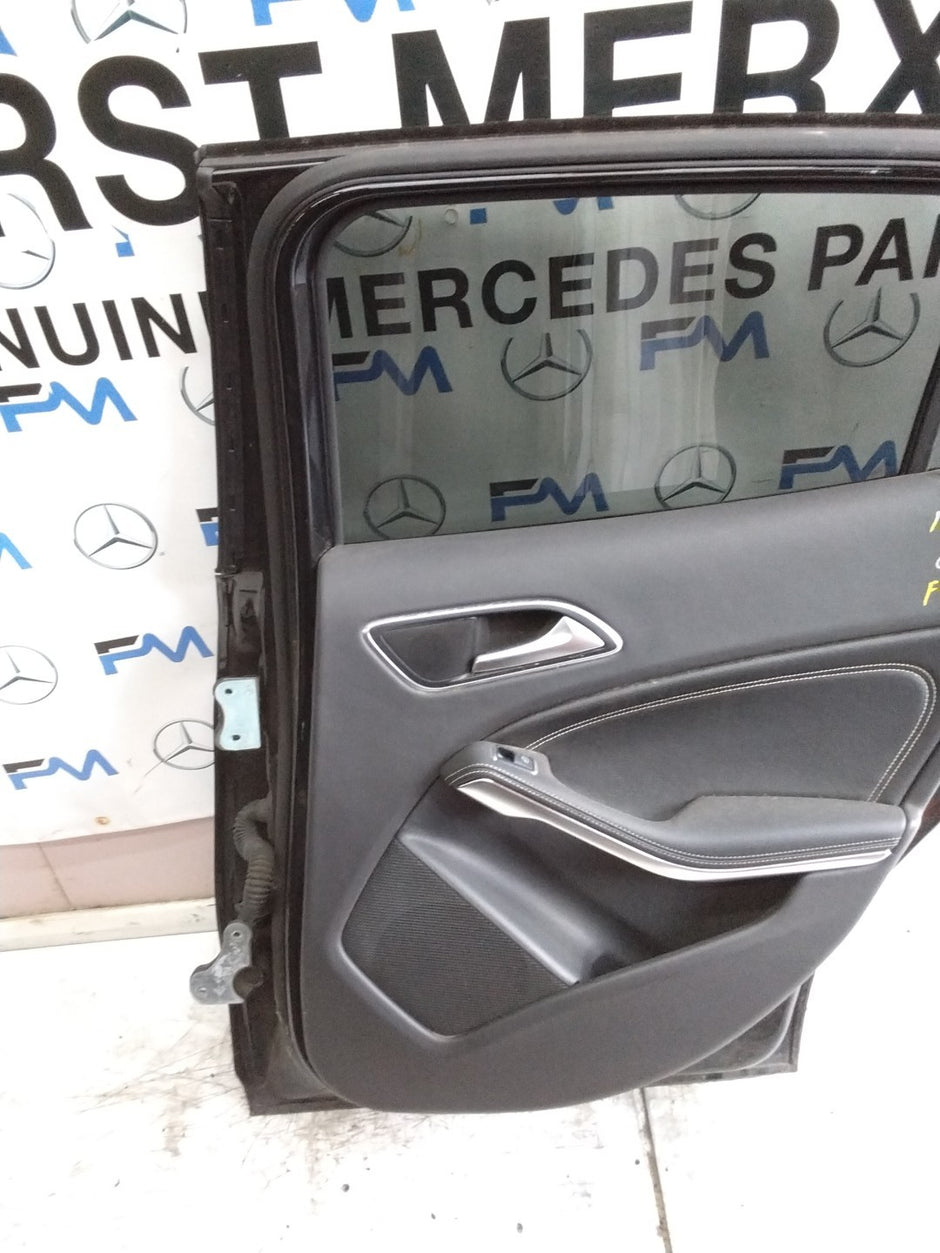 MERCEDES BENZ GLA X156 DRIVER REAR DOOR OSR BLACK 2014-19 COMPLETE FMD321