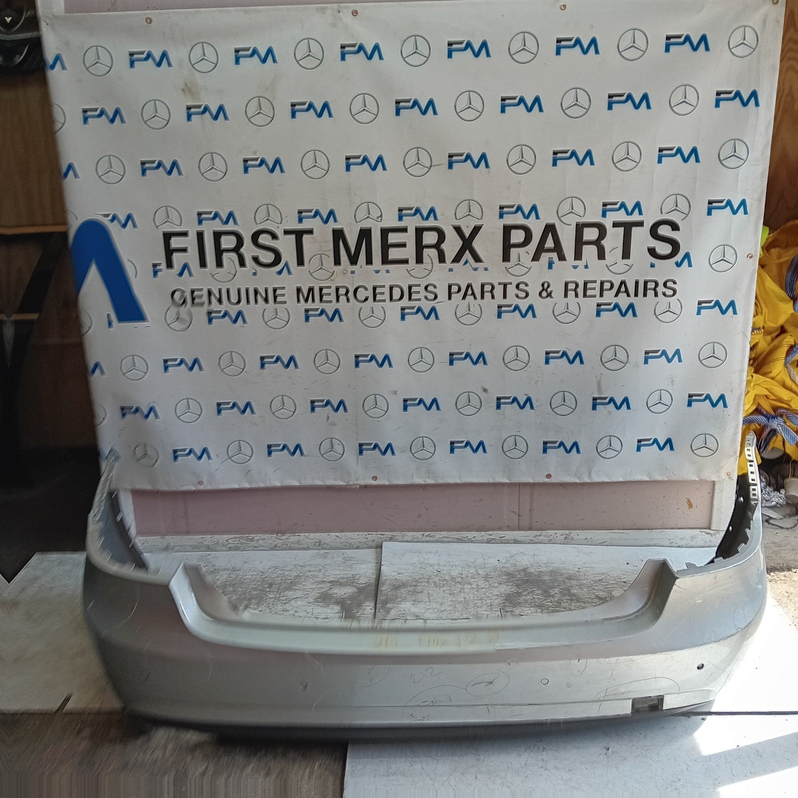 MERCEDES BENZ E-CLASS W212 REAR BUMPER SILVER 2014 A2128855125 FMX128