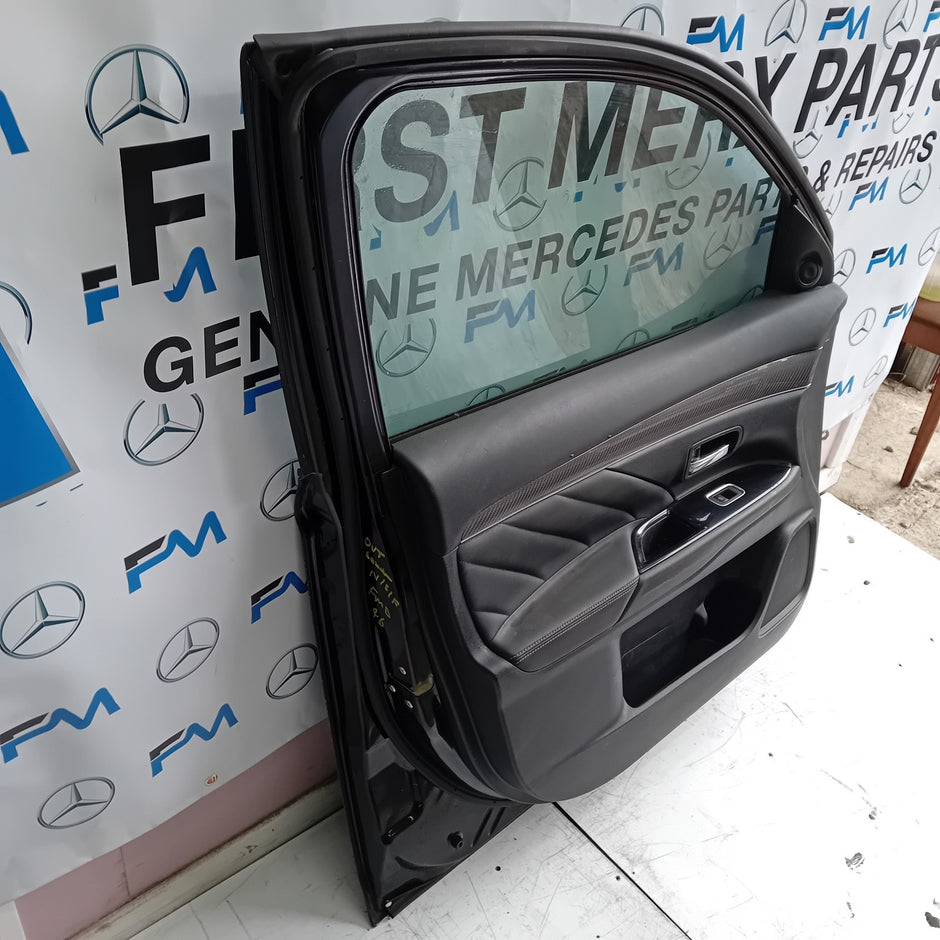 MITSUBISHI OUTLANDER PASSENGER SIDE FRONT DOOR N/S/F COMPLETE BLACK FMD46