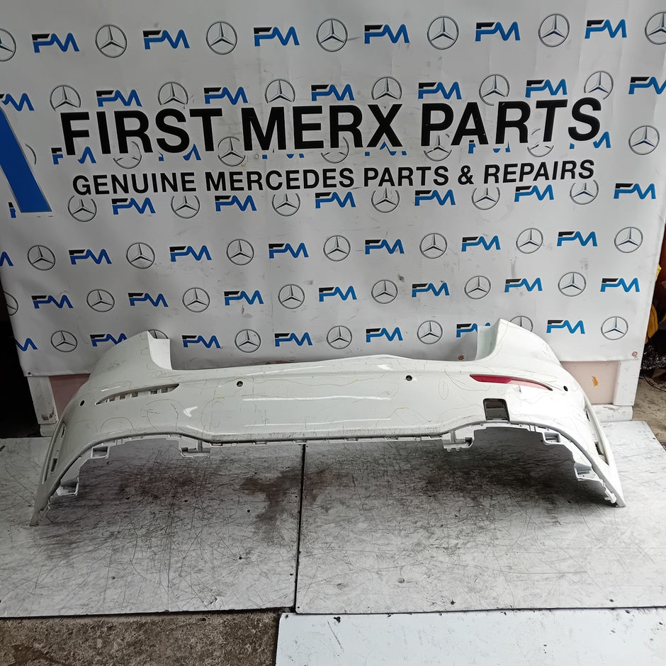 MERCEDES BENZ  A-CLASS W177 REAR BUMPER A1768850125 2018 WHITE FMX14