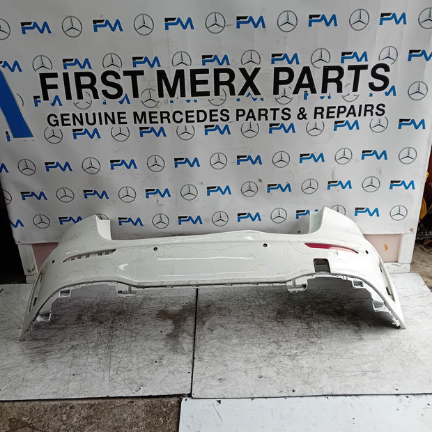 MERCEDES BENZ  A-CLASS W177 REAR BUMPER A1768850125 2018 WHITE FMX14